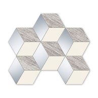 Mozaika Arté Senza grey hex lesk 22x29