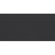 Schodovka Tubadzin Industrio anthrazite mat rektifikovaná 30x60