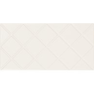 Obklad Arté Blanca geo struktura lesk rektifikovaný 30x60