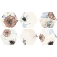 Dekor Tubadzin Mild Garden hex mat rektifikovaný 19x22