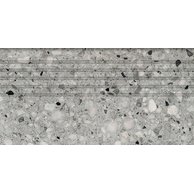 Schodovka Tubadzin Macchia graphite mat rektifikovaná 30x60