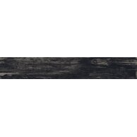Dlažba Tubadzin Holiday Wood black struktura mat rektifikovaná 19x120