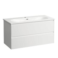 LANI 100 skříňka bílá lesk umyvadlo LUA 100 SLIM H8600882611041