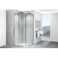 SET LINE KH90 S (Sprchový kout KLSKKH90 S + vanička VIRGO + sifon T90) 90x90x190 V331090N55T29043