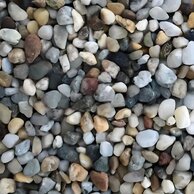 Říční štěrk Murexin 2 - 4 mm bílošedý plnivo pro kamenný  koberec 25 kg