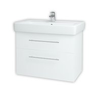 Q Max 800 spodní skříň včetně umyvadla Q 800 bílá lesk bez úchytky 60193