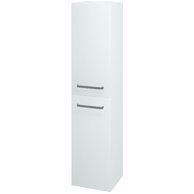 Q Max 350 skříň vysoká bílá lesk bez úchytky 22351