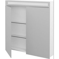 Air80 2D galerka s LED a zásuvkou ZC 40/40 BÍLÁ lesk 69295