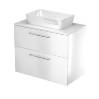 STAR SZZ2 90 BÍLÁ lesk/BÍLÁ lesk s deskou bez výře