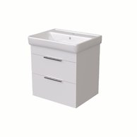 BENU SZZ2 60 spodní skříňka 2-zásuvková BÍLÁ lesk/BÍLÁ lesk včetně umyvadla Q 60 T05  807368