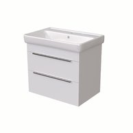 BENU SZZ2 70 spodní skříňka 2-zásuvková BÍLÁ lesk/BÍLÁ lesk včetně umyvadla Q 70 T05 807399