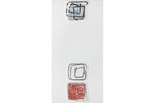 Dekor Rako Concept světle šedá lesk 20x40 WITMB022