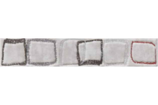 Listela Rako Concept světle šedá lesk 5x25 WLAH5012