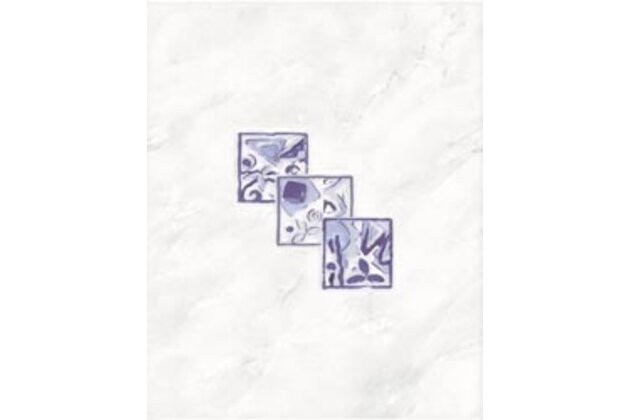 Dekor Rako Lucie šedá lesk 20x25 WITGX110