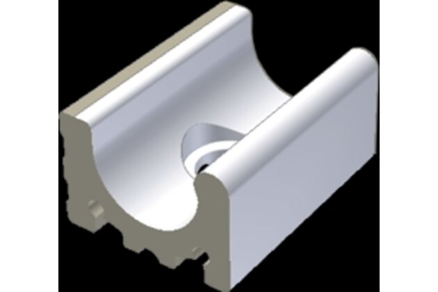 Přelivový žlábek Rako Pool Wiesbaden s otvorem bílá mat 15x20 XPD54023