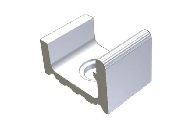 Přelivový žlábek Rako Pool Wiesbaden s otvorem bílá mat 20x23 XPD52023