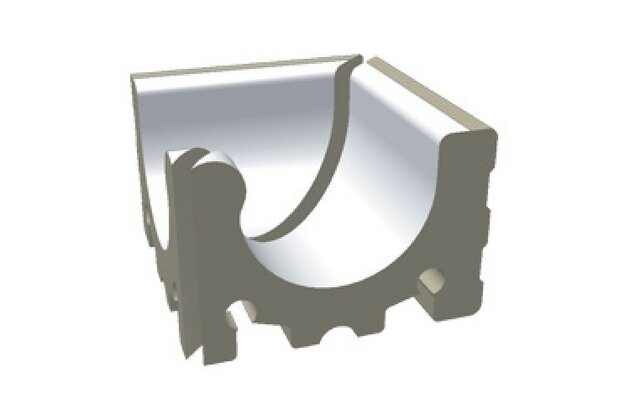 Přelivový žlábek Rako Pool Wiesbaden vnitřní roh bílá mat 21x21 XPI53023