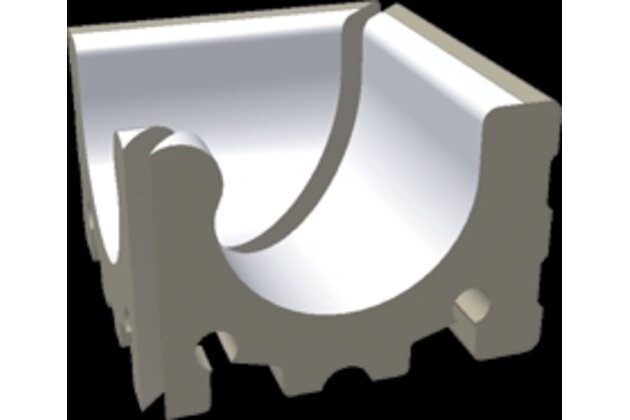 Přelivový žlábek Rako Pool Wiesbaden vnitřní roh bílá mat 29x29 XPI51023