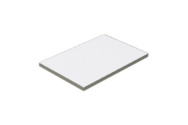 Schodový stupeň Rako Pool plochý bílá struktura mat 15x20 XPP57023