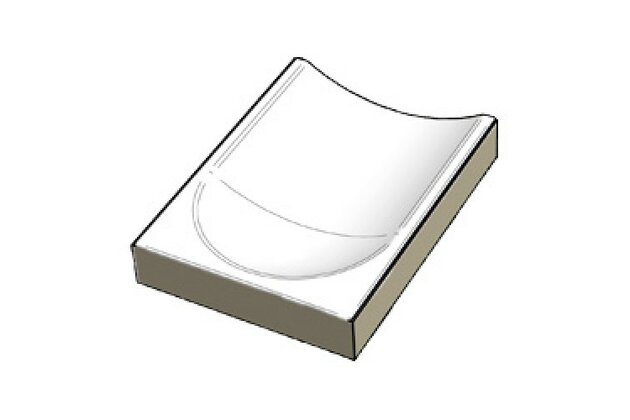 Odtokový kanál Rako Pool koncový díl bílá mat 15x20 XPE58023