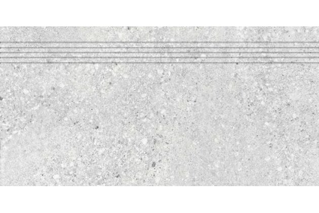 Schodovka Rako Stones světle šedá mat rektifikovaná 30x60 DCPSE666