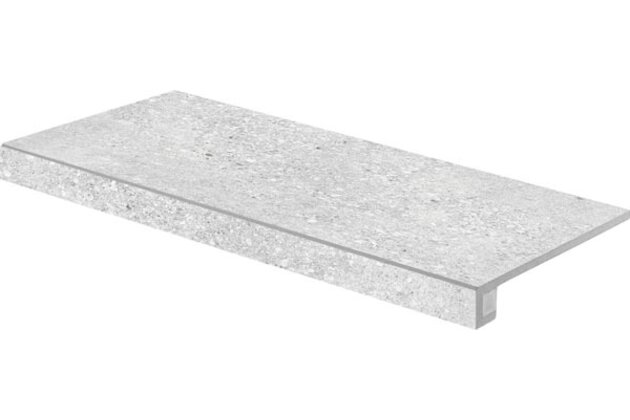 Tvarovka schodová Rako Stones světle šedá struktura mat rektifikovaná 30x60 DCESE666