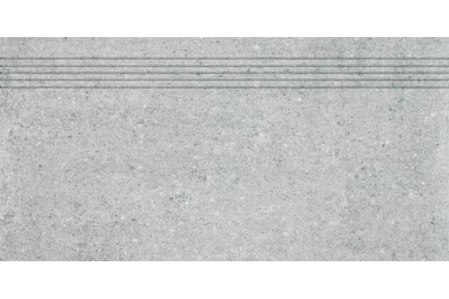 Schodovka Rako Cemento šedá mat rektifikovaná 30x60 DCPSE661