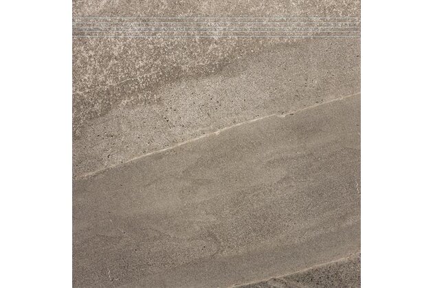 Schodovka Rako Random hnědá mat rektifikovaná 60x60 DCP63677