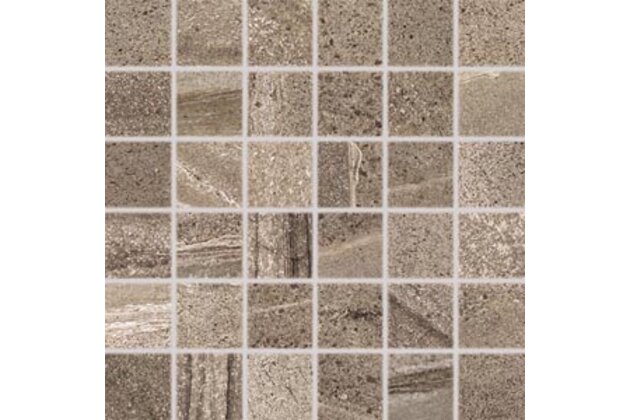 Mozaika Rako Random hnědá mat rektifikovaná 30x30 DDM06677