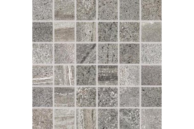 Mozaika Rako Random tmavě šedá mat rektifikovaná 30x30 DDM06679