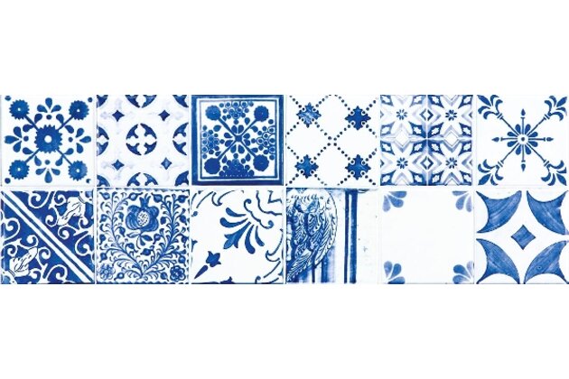 Obklad Rako Majolika modrá struktura lesk 20x60 WARVE146