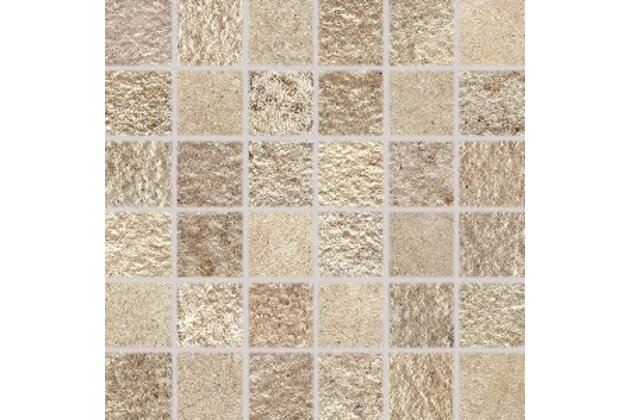Mozaika Rako Como béžová struktura mat rektifikovaná 30x30 DDM05693