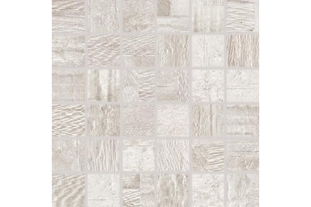 Mozaika Rako Era bílá struktura mat rektifikovaná 30x30 DDM05706