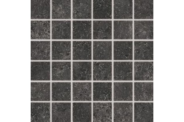 Mozaika Rako Base černá mat rektifikovaná 30x30 DDM06433