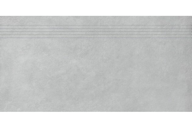 Schodovka Rako Extra světle šedá struktura mat rektifikovaná 40x80 DCP84723