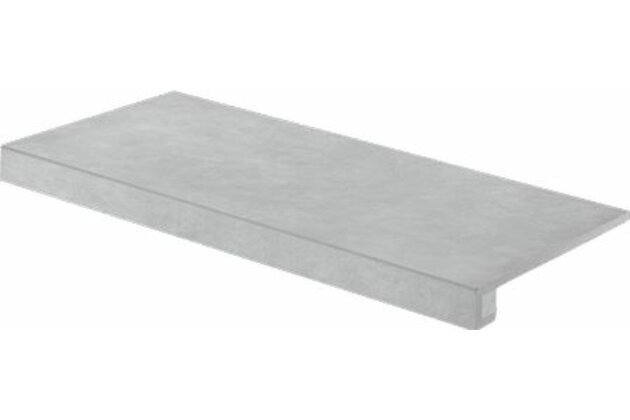 Tvarovka schodová Rako Extra světle šedá struktura mat rektifikovaná 40x80 DCF84723