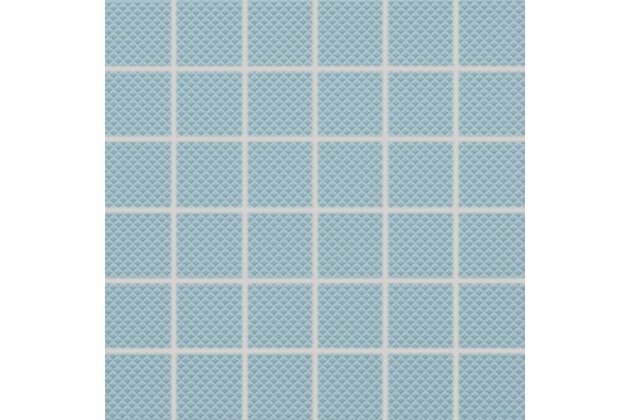 Mozaika Rako Color Two světle modrá struktura mat rektifikovaná 30x30 GRS05603