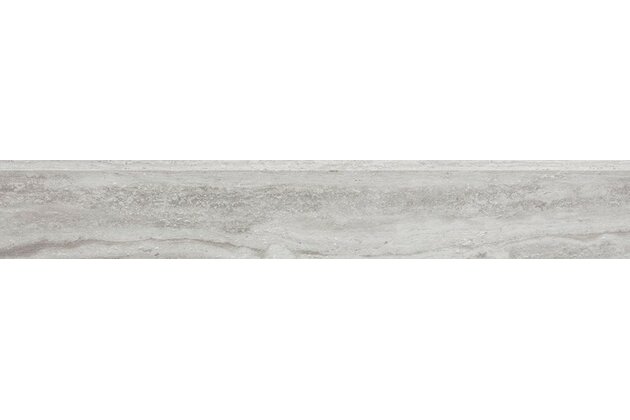 Sokl Rako Alba šedá struktura pololesk rektifikovaný 10x60 DSKS4733