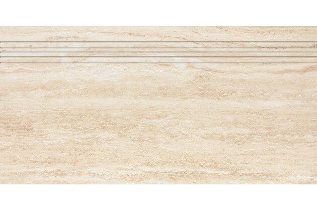 Schodovka Rako Alba béžová struktura mat rektifikovaná 30x60 DCPSE731