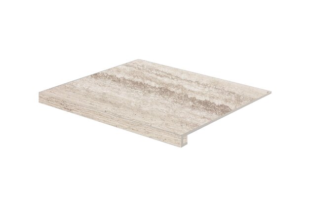 Tvarovka schodová Rako Alba hnědošedá struktura mat rektifikovaná 53x60 DCF65732