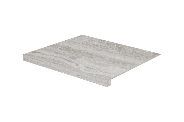 Tvarovka schodová Rako Alba šedá struktura pololesk rektifikovaná 53x60 DCG65733