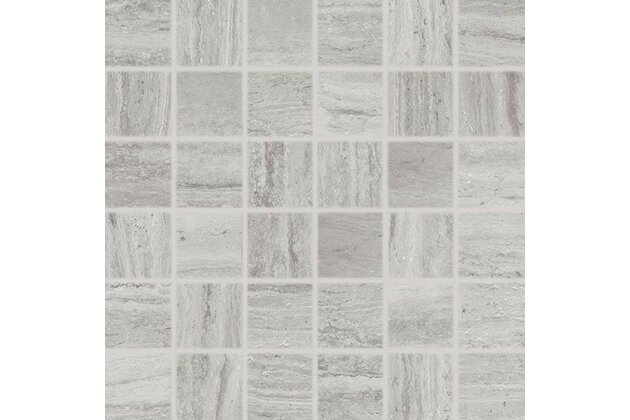 Mozaika Rako Alba šedá struktura mat rektifikovaná 30x30 DDM06733