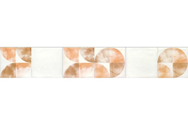 Dekor Rako Retro hnědočervená lesk 20x40 WITMB522