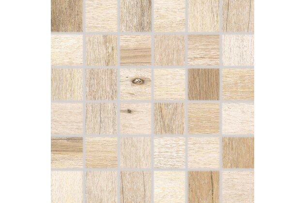 Mozaika Rako Saloon světle hnědá mat rektifikovaná 30x30 DDM06747