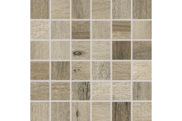 Mozaika Rako Saloon tmavě hnědá mat rektifikovaná 30x30 DDM06748