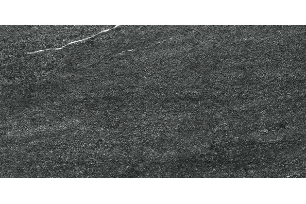 Dlažba Rako Quarzit černá struktura mat rektifikovaná 30x60 DARSE739