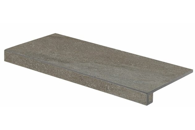 Tvarovka schodová Rako Quarzit hnědá mat rektifikovaná 40x80 DCF84736