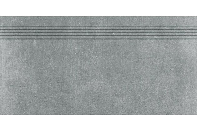 Schodovka Rako Rebel tmavě šedá mat rektifikovaná 30x60 DCPSE742