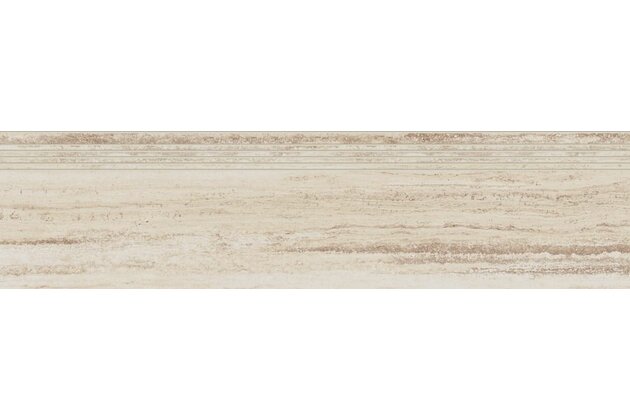 Schodovka Rako Alba béžová struktura mat rektifikovaná 30x120 DCPVF731