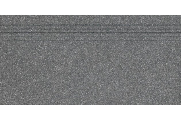 Schodovka Rako Block černá mat rektifikovaná 40x80 DCP84783